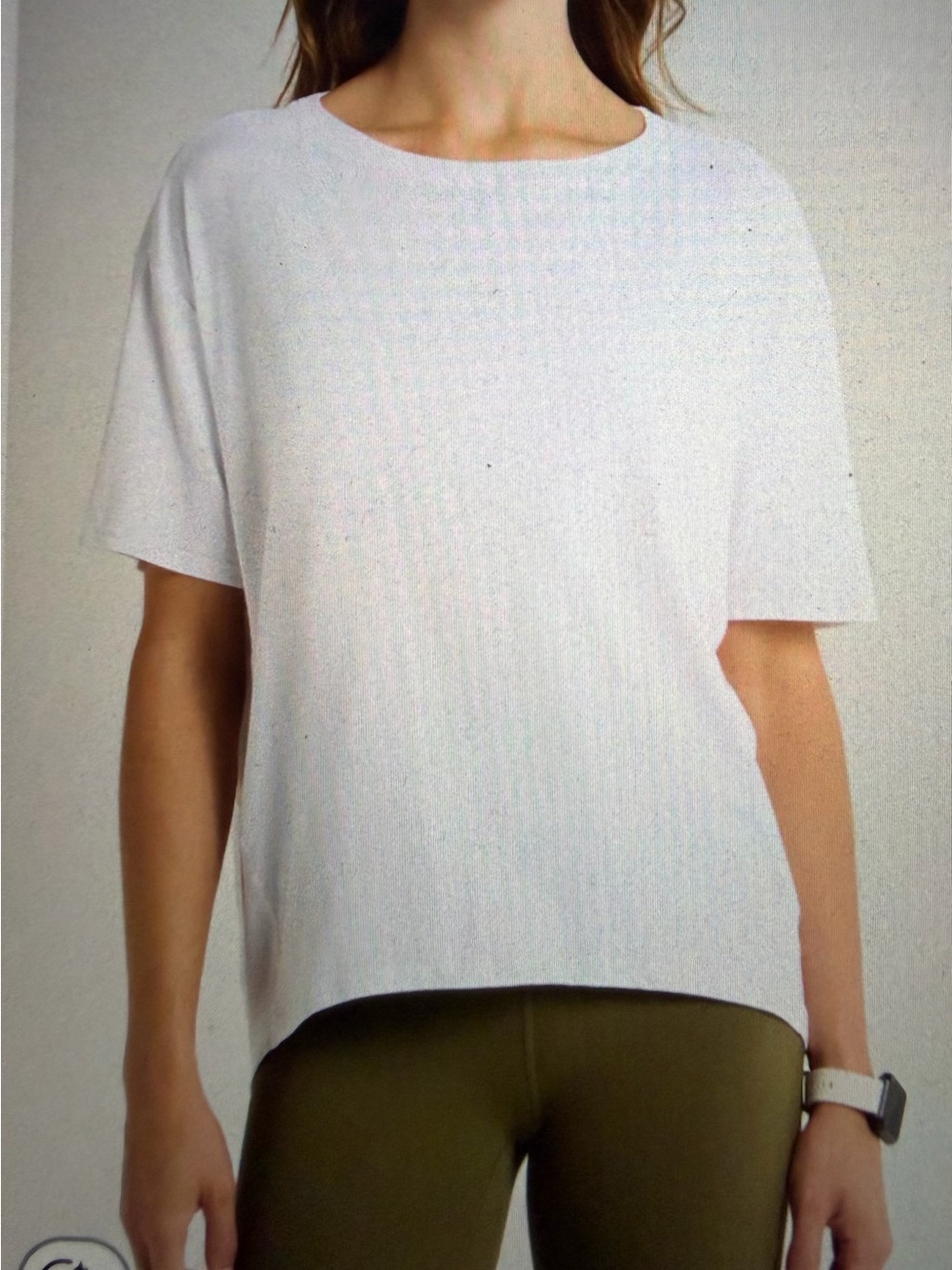 Zella Equilibrium Cocoon White T-shirt - Small